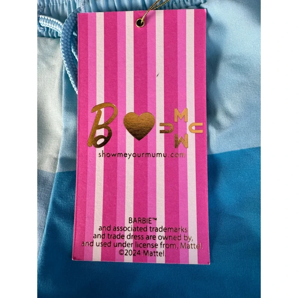 Show Me Your Mumu Barbie Ken Colorblock Little Beach Bum Trunks 3M NWT